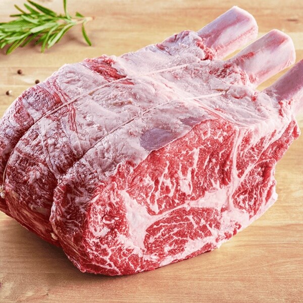 Grow & Behold 3-Bone Beef Standing Rib Roast - Frenched Tied | 1 pc x 1 | 5 - 6.99 lbs