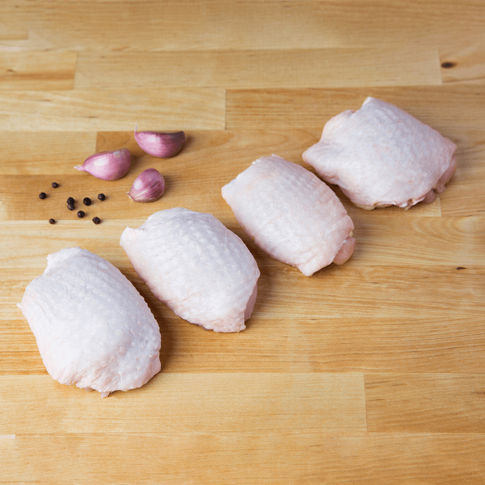 Sara's Spring Chicken Skin On Chicken Thigh Filet | 6 pcs x 1 | 1.25 - 1.75 lbs