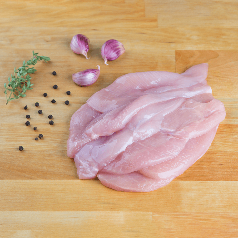 Sara's Spring Chicken Thin Cut Chicken Breast Filet | 8-12 pcs x 1 | 1.25 - 1.75 lbs