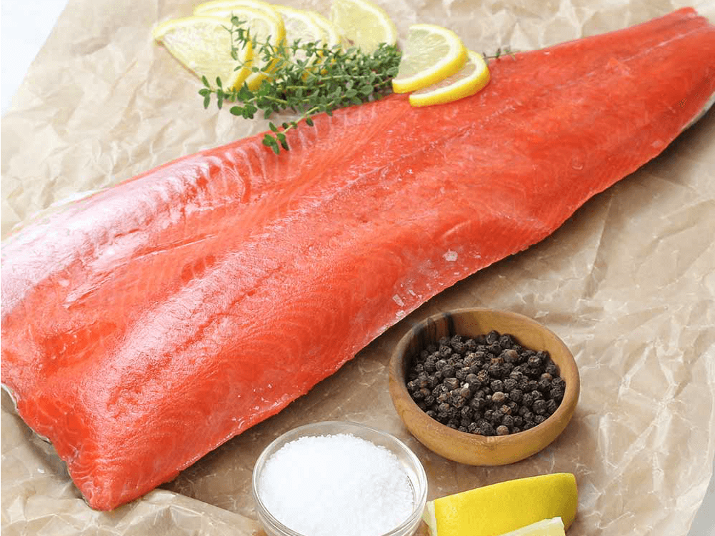 Wild Salmon Filet Skin On - Full Side 1.5